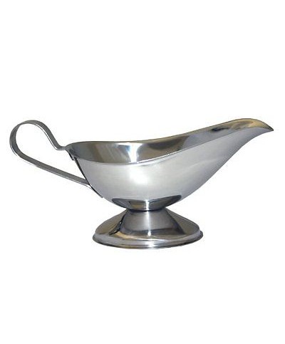 1 - EVA SALSIERA SALSA SAUCE CON PIEDE INOX LT 0.15 TAVOLA CUCINA 041821