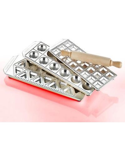 1 - 3 Stampi Ravioli classici + Chef + Tortelli Imperia Raviolamp 317