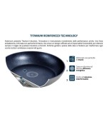 4 - Padella antiaderente Aeternum Titanium titanio cm 28