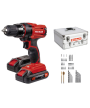 1 - Trapano avvitatore a batteria 4513822 + valigetta + 214 accessori Einhell