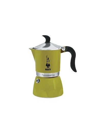 1 - BIALETTI MOKA CAFFETTIERA FIAMMETTA 3 TAZZE CAFFE CAFFÈ ESPRESSO VERDE