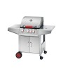 1 - FERRABOLI BARBECUE A GAS NEW TOP INOX GRIGLIA GHISA FORNELLO ESTERNO 98