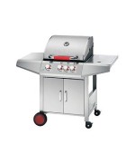 1 - FERRABOLI BARBECUE A GAS NEW TOP INOX GRIGLIA GHISA FORNELLO ESTERNO 98
