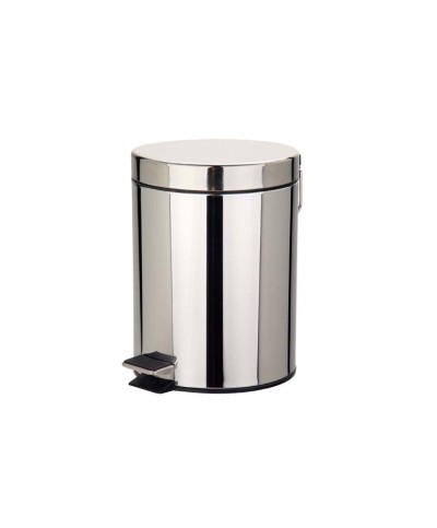 1 - Pattumiera a pedale 5 LT Acciaio Eva 042286