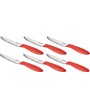 1 - Tescoma set 6 coltelli da tavola Presto 12 cm rosso 863054.20