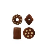 2 - SILIKOMART STAMPO SILICONE FORNO EASYCHOC BISCUITS CIOCCOLATINI SCG25