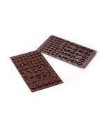 1 - SILIKOMART STAMPO SILICONE EASYCHOC CHOCO 123 CIOCCOLATINI NUMERI SF 174
