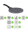 4 - Madame Petravera Piastra pancakes padella 7 cavità Aeternum induzione