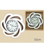 1 - OROLOGIO BIANCO DA MURO PARETE AL QUARZO QUARTZ 50 CM CLOCK WALL 638303