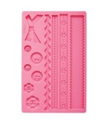 1 - WILTON STAMPO SILICONE FANTASIA BOTTONE PER FONDENTE DECORARE DOCORO DOLCI
