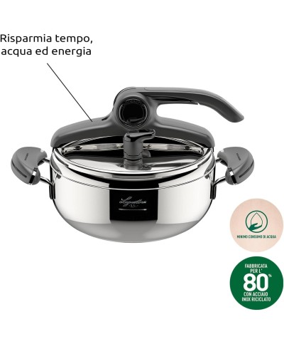 2 - Pentola a pressione Mia 3,5 Litri Lagostina LagoEasyup