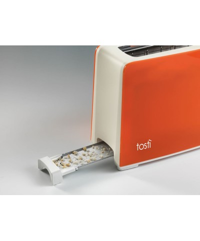2 - ARIETE TOSTAPANE TOSTA LONG SLOT TOSTER GRIGLIA EXTRA LARGE ARANCIO 127