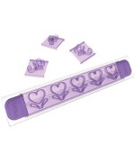 1 - WILTON SET 19 STAMPI IMPRIMI DECORI DECORA CUORI PER BORDI DOLCI TORTA
