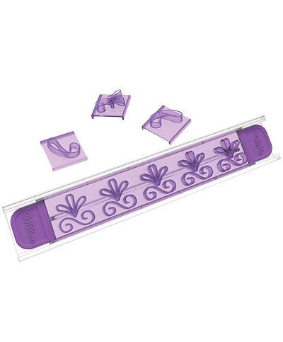 1 - WILTON SET 16 STAMPI IMPRIMI DECORI DECORA FIORI PER BORDI DOLCI TORTA