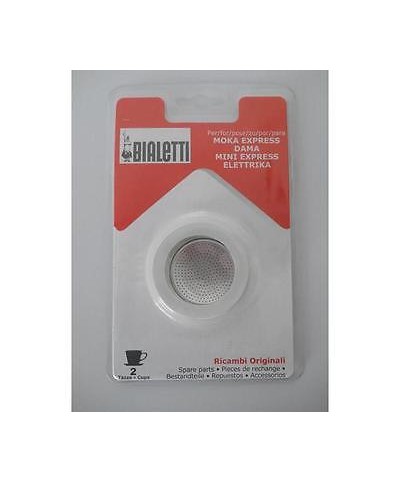 1 - BIALETTI RICAMBI GUARNIZIONI CAFFETTIERA 2 TZ PIASTRINA FILTRO 0109744/UP