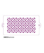 1 - DECORA STENCIL GRECA CM 15 X 30 DECORI DISEGNI SU TORTE BISCOTTI DOLCI