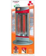 2 - JOHNSON STUFA ELETTRICA AL CARBONIO OSCILLANTE KARBON 600  1200 WATT