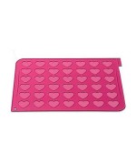 2 - Tappeto silicone 42 macarons cuore Silikomart MAC03