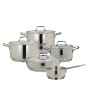 1 - Batteria di pentole 9 pezzi inox Tognana Vanitosa