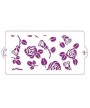 1 - DECORA STENCIL ROSE  CM 15 X 30 DECORI SU TORTE BISCOTTI DOLCI