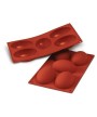 1 - Stampo in silicone 5 mezzo uovo Silikomart SF041