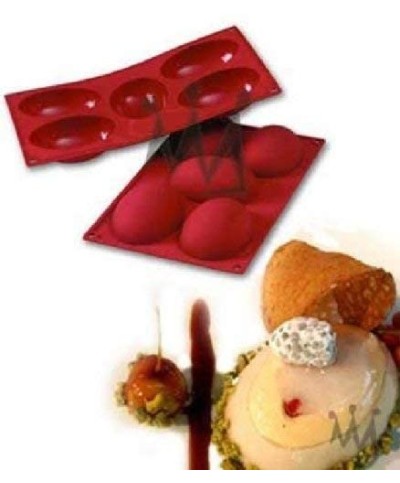 2 - Stampo in silicone 5 mezzo uovo Silikomart SF041