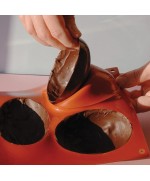 4 - Stampo in silicone 5 mezzo uovo Silikomart SF041