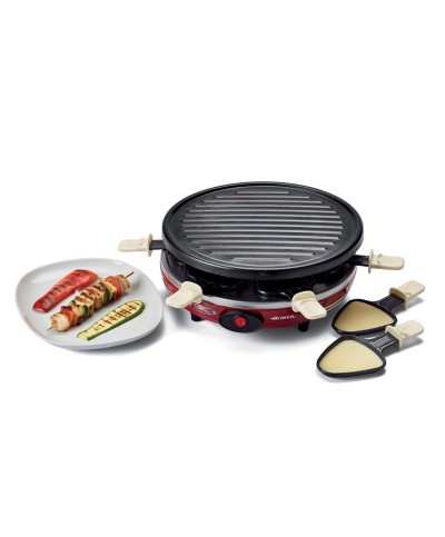 1 - Raclette fondue Ariete 795 griglia elettrica fonduta rotonda