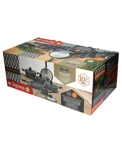 2 - Batteria di pentole 10 pezzi Tognana Obsidian