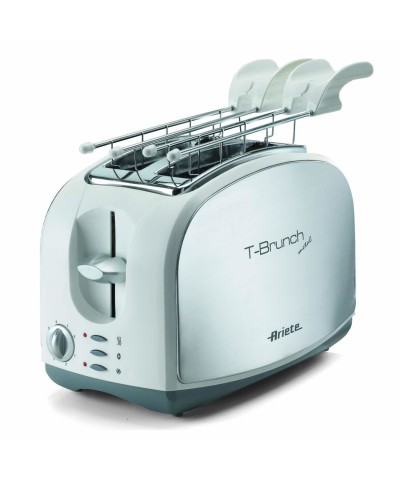 1 - ARIETE TOSTAPANE TOSTA PANE TBRUNCH METAL TIMER 2 PINZE ACCIAIO 600W 103