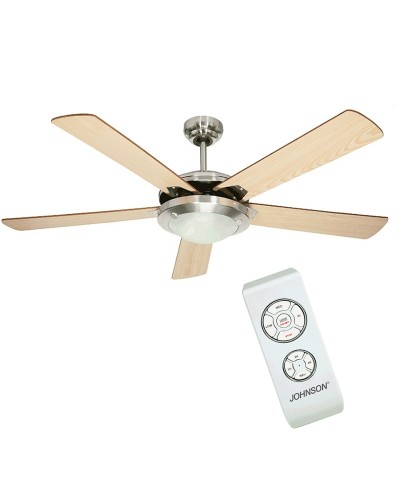 1 - Ventilatore a soffitto ø 132 cm Johnson Bali telecomando