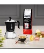5 - Bialetti moka caffettiera Fiammetta Induction 2 tazze induzione nero