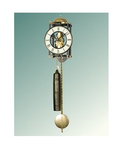 1 - OROLOGIO A PENDOLO DA PARETE CASSA IN METALLO MOVIMENTO MECCANICO 7097400