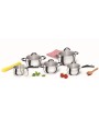 1 - Batteria di pentole 10 pezzi Inox Bialetti Belly Pot