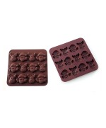 1 - SILIKOMART STAMPO SILICONE CIOCCOLATO MERRY XMAS RENNA BABBO NATALE SM 10