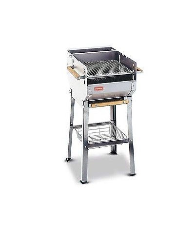 1 - FERRABOLI BARBECUE ITALY ACCIAIO INOX BRACIERE LEGNA CARBONELLA GRIGLIA