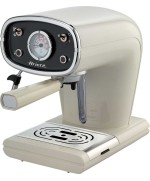 1 - ARIETE 1388 MACCHINA DA CAFFE' ESPRESSO CAFÈ RETRÒ CREMA CIALDE MACINATO