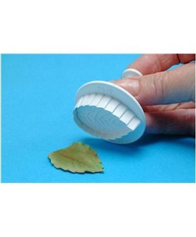 1 - PME MINI CUTTER 4 CM FOGLIA ROSA FORMA TAGLIA BISCOTTI PASTA ESPULSIONE
