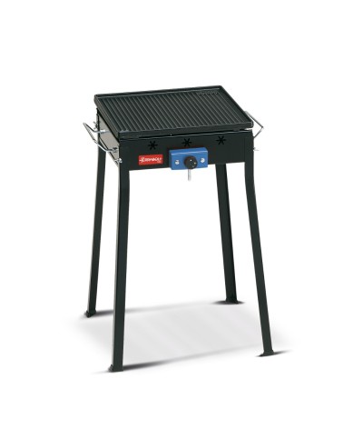 1 - Barbecue ghisa a gas con fornello Ferraboli Mono 90