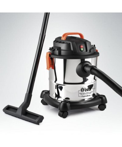 1 - TREVI BIDONE ASPIRA SOLIDI E LIQUIDI FUSTO EVO 1000 W 20 LT INOX ASP461