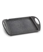 1 - Bistecchiera rigata alluminio pressofuso 25 x 25 cm Lagostina