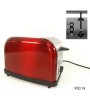1 - Tostapane rosso 2 fessure 900W