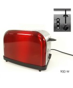 1 - Tostapane rosso 2 fessure 900W