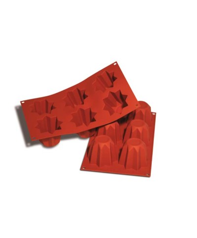 1 - SILIKOMART STAMPO DOLCI CIOCCOLATA SILICONE 6 PANDORINI PANDORO SF 100