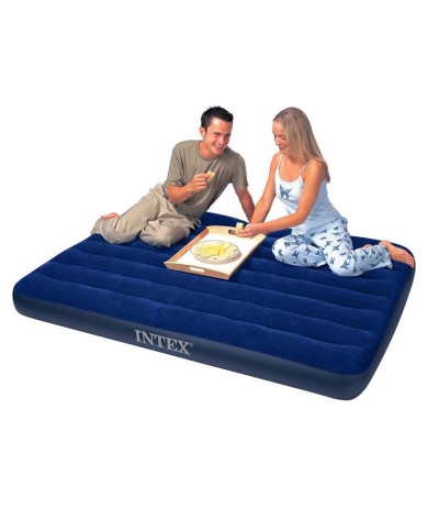2 - Materasso gonfiabile 1 piazza e mezzo Intex 68578 Classic Downy