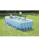 1 - Piscina fuoriterra rettangolare prisma Intex 26772 cm 300x175x80 + pompa