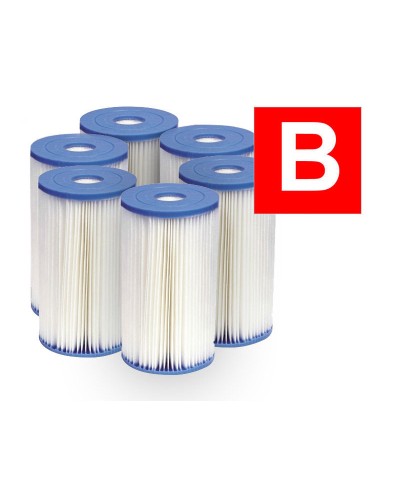 1 - INTEX 29005 59905 FILTRO CARTUCCIA PZ 6 POMPA PISCINA BESTWAY 58095 TIPO B