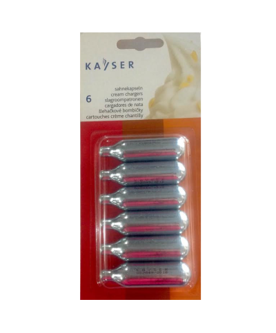 1 - Ricariche montapanna per sifone 6 capsule Kayser