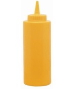 1 - EVA FLACONE CONTENITORE DOSATORE PER CONDIMENTI SALSA GIALLO 290 ML 041973