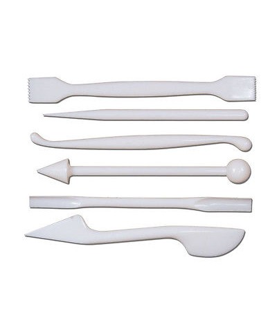 1 - KIT 6 ATTREZZI PER MODELLARE FONDENTE PASTA DI ZUCCHERO DOLCI TORTE